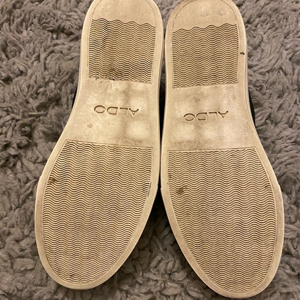 Black and white Aldo slip on sneakers - Picture 3 of 13